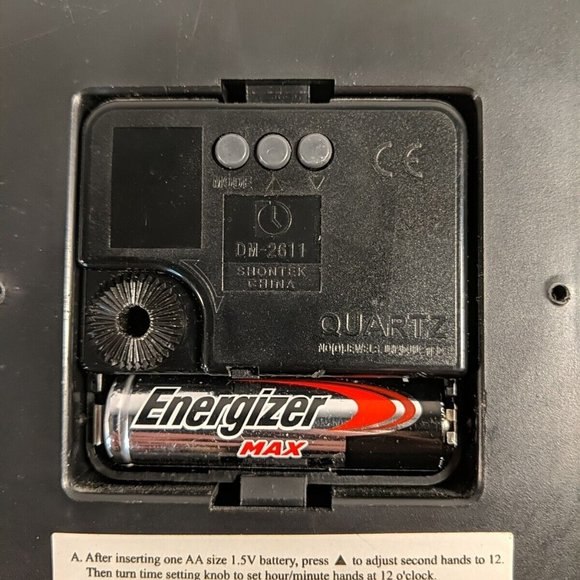 Nexxtech Quartz Analog Clock Digital Date Day Auto Wind Wall Decor Silver 12" - Picture 8 of 13